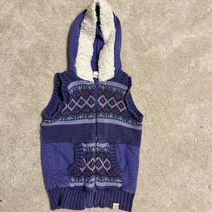 Purple sweater vest hoodie 10 year old girl